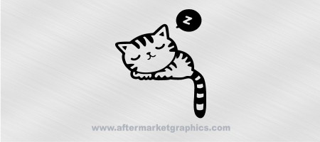 Cat Sleeping Decal